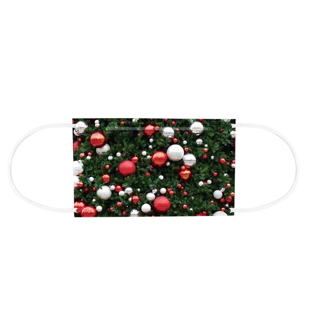 50 шт. одноразовая Рождественская маска унисекс мягкий праздничный подарок