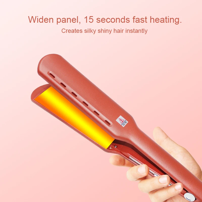 Профессиональный титановый выпрямитель для волос Оранжевый плоский утюг