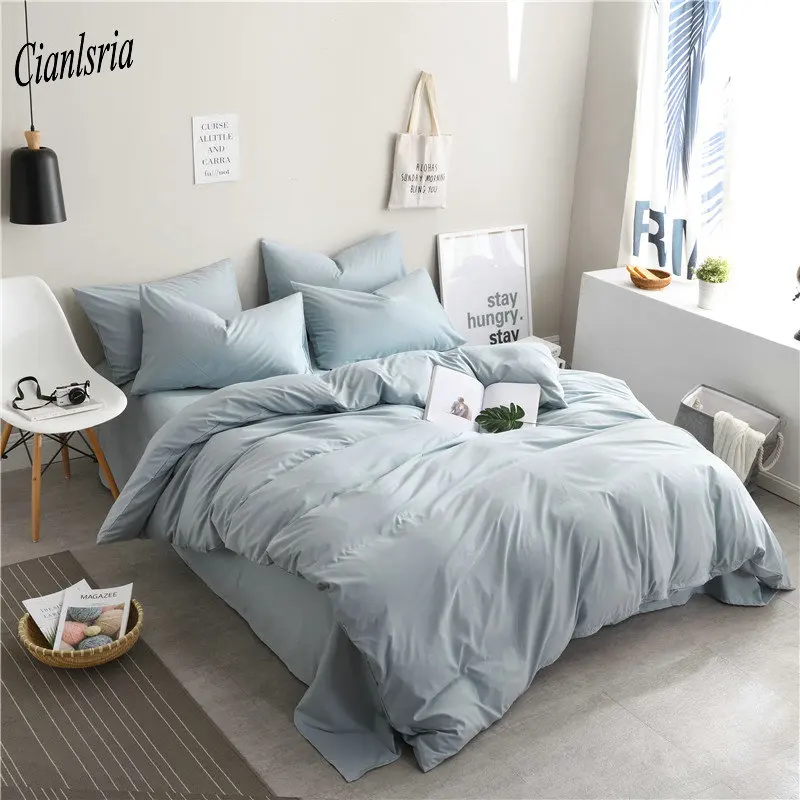 Cianlsria средиземноморский синий однотонный Комплект постельного белья высокое