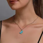 Ожерелье с подвеской-бабочкой Kpop женское, модное простое ожерелье с кулоном для подруги, цепочка до ключиц, чокер, подарок на день рождения