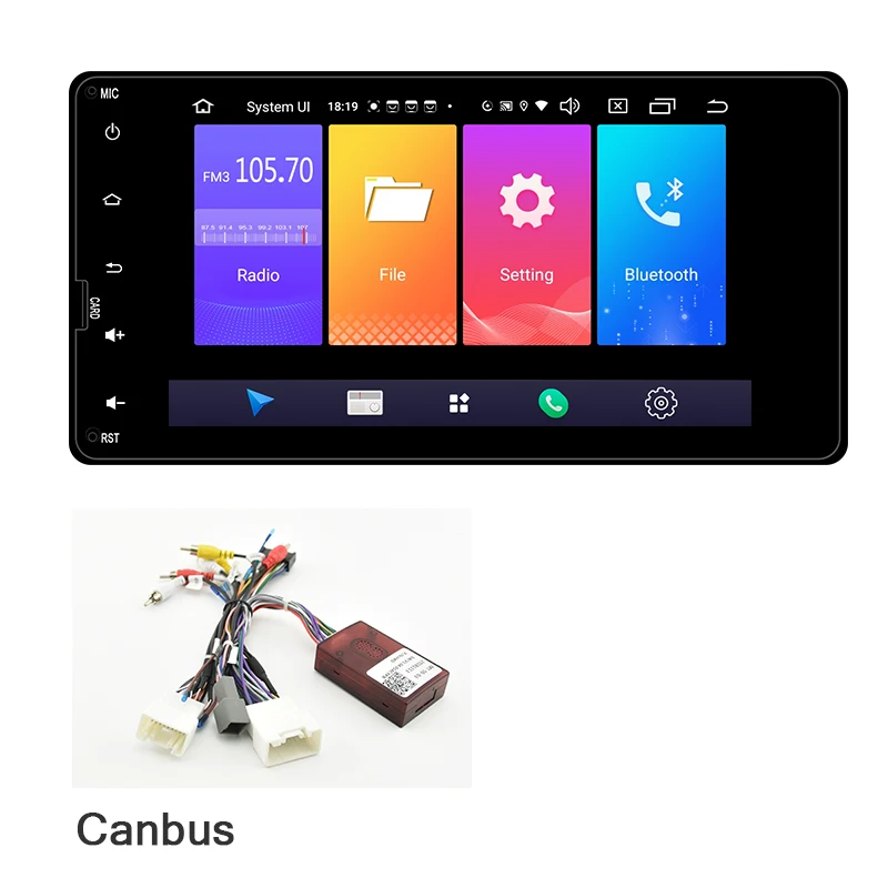 C116T7717MT4-H AUTOTOP " 2 Din Android 9,0 мультимедийный плеер для Mitsubishi Outlander, Lancer ASX 2012- головное устройство gps навигация 4G Wifi - Цвет: C116T7717MT4-H