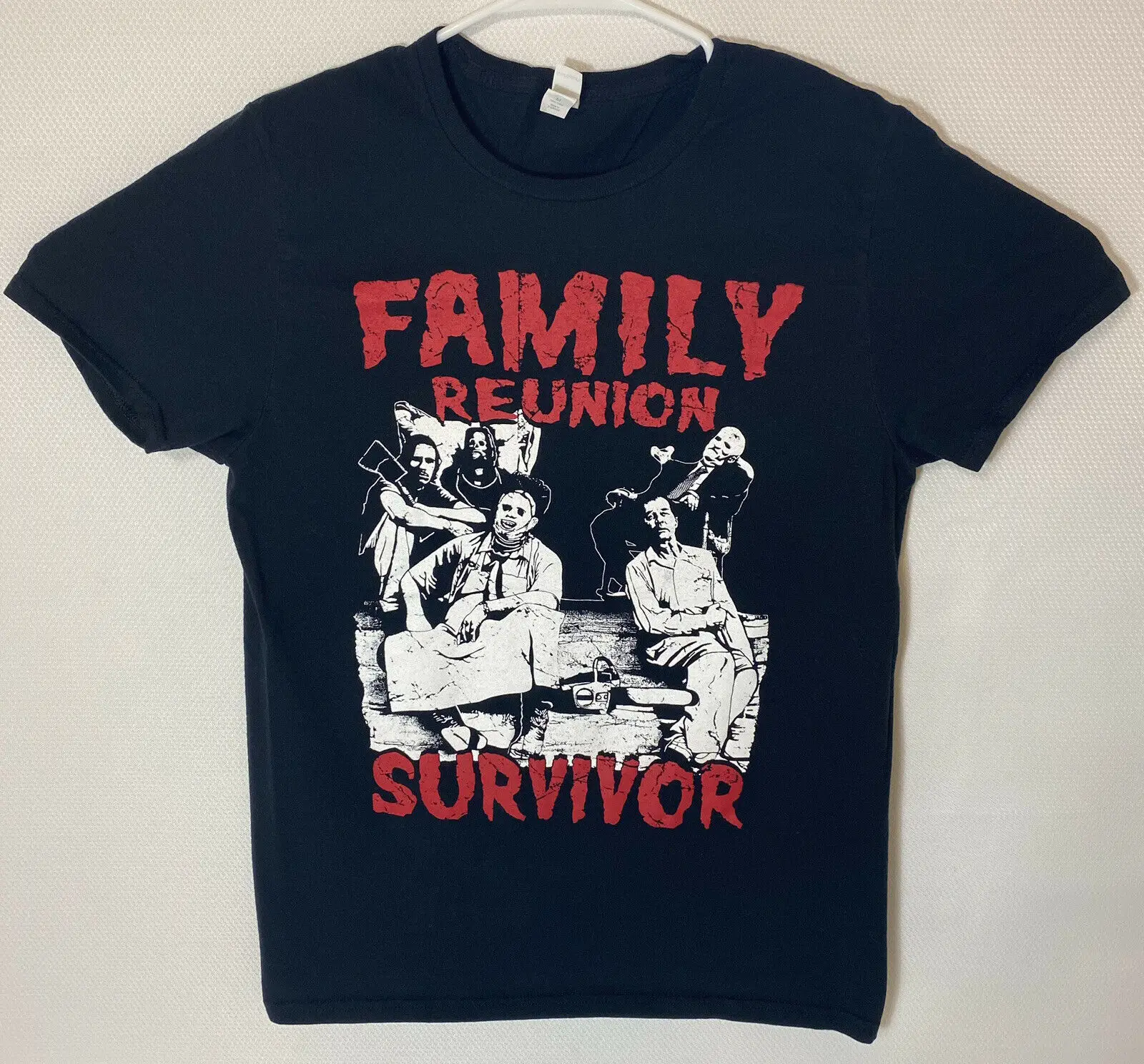 Техас бензопилы резня Семья в живых рубашка мужская средней длины|Мужские