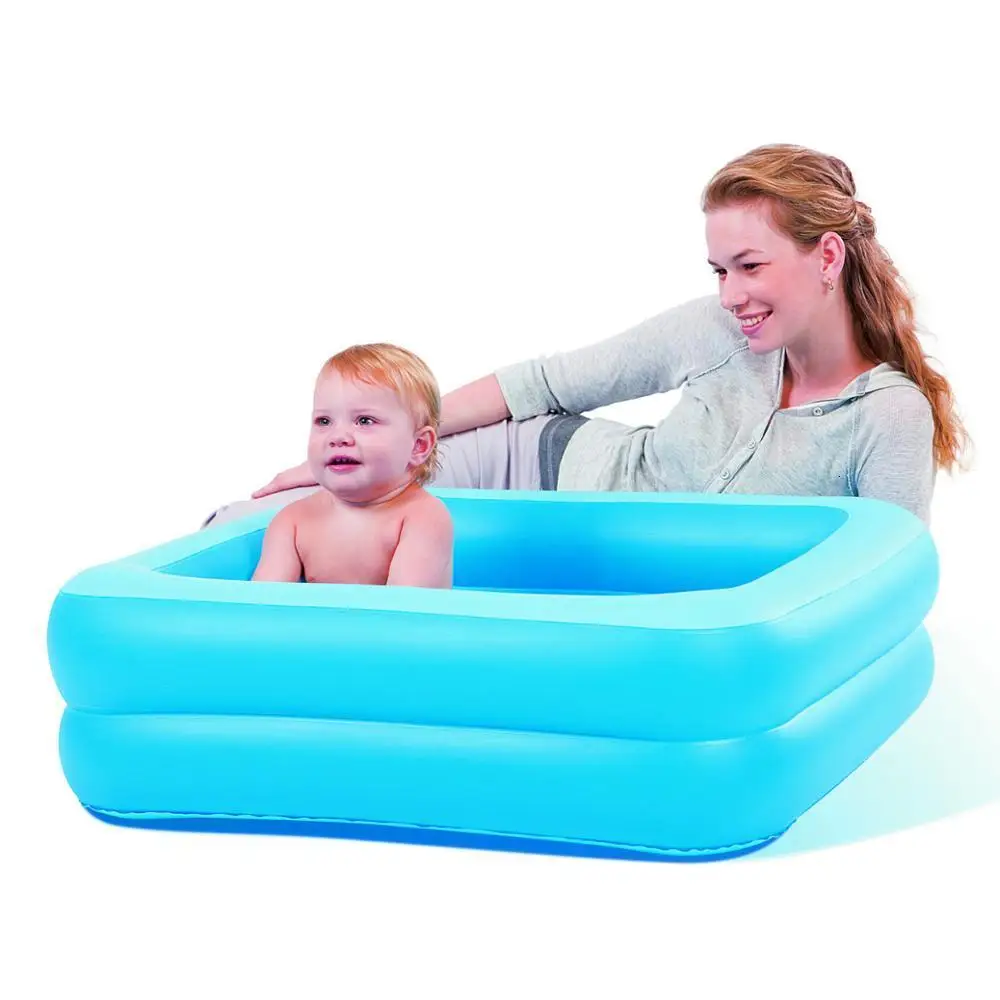 51116 Bestway 86x86x25 см двойное кольцо детская ванночка wz мягкий пол 3" x 34" x 1" Бассейн Белый Надувная Детская Ванночка бассейн для 0-3 лет