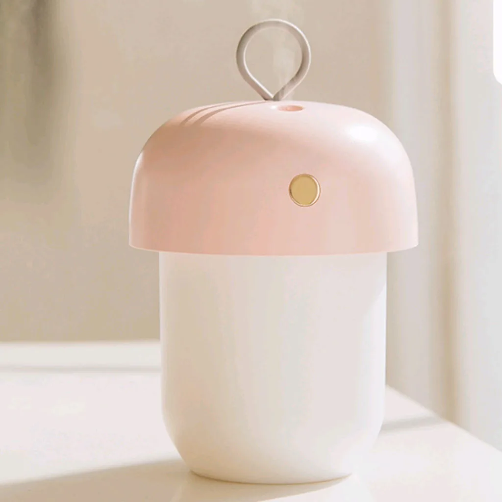 Миниатюрный портативный увлажнитель воздуха с зарядкой по USB и мягсветильник