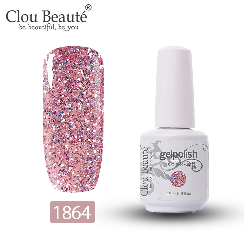 Гель-лак серии Clou Beaute Caramel, УФ светодиодный лак для ногтей, лак для маникюра, лак для ногтей, чистый цвет, долговечный Гибридный гвоздь, гель - Цвет: 1864