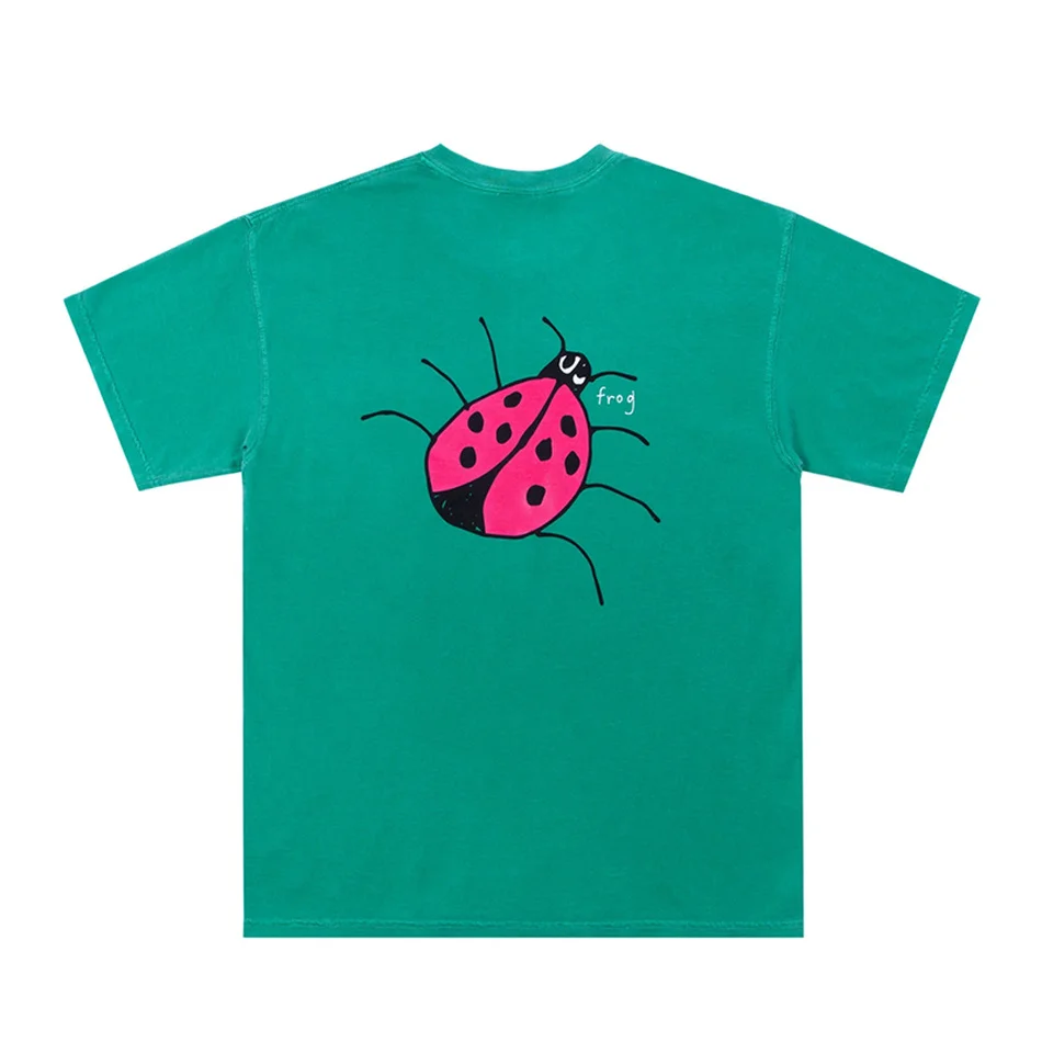 

Green Noah Ladybug Animal T shirt Men Summer Style T-shirt Oversize Tops Tee shirts for girls