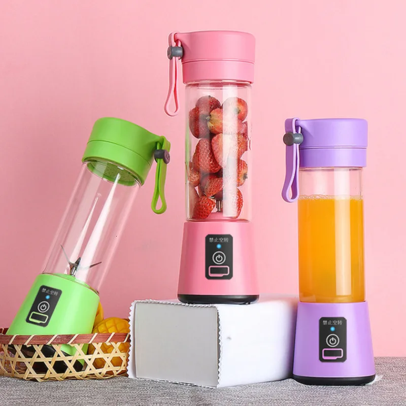 

400ml Portable Juice Blender USB Juicer Cup Multi-function Fruit Mixer Six Blade Mixing Machine Smoothies Baby Food dropshipping