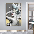 Творческий голая Красота Арт холст абстрактная живопись художественные плакаты и принты настенные картины Nordic Гостиная украшение дома