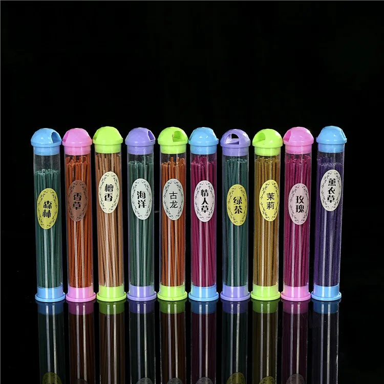 2 коробки натуральные эфирные благовония палочки 50 шт. цветные 10 ароматов