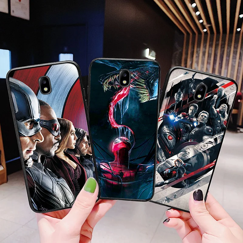 Чехол s для samsung Galaxy J5 J7 чехол Чехол герой Марвел Fundas для samsung J3 J5 J7 чехол для J7 Neo черный ТПУ J4 J6 Plus
