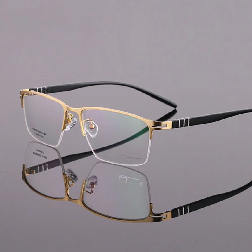 Zerosun оправа для очков мужские полуоправы очки мужчин бизнес прозрачные линзы