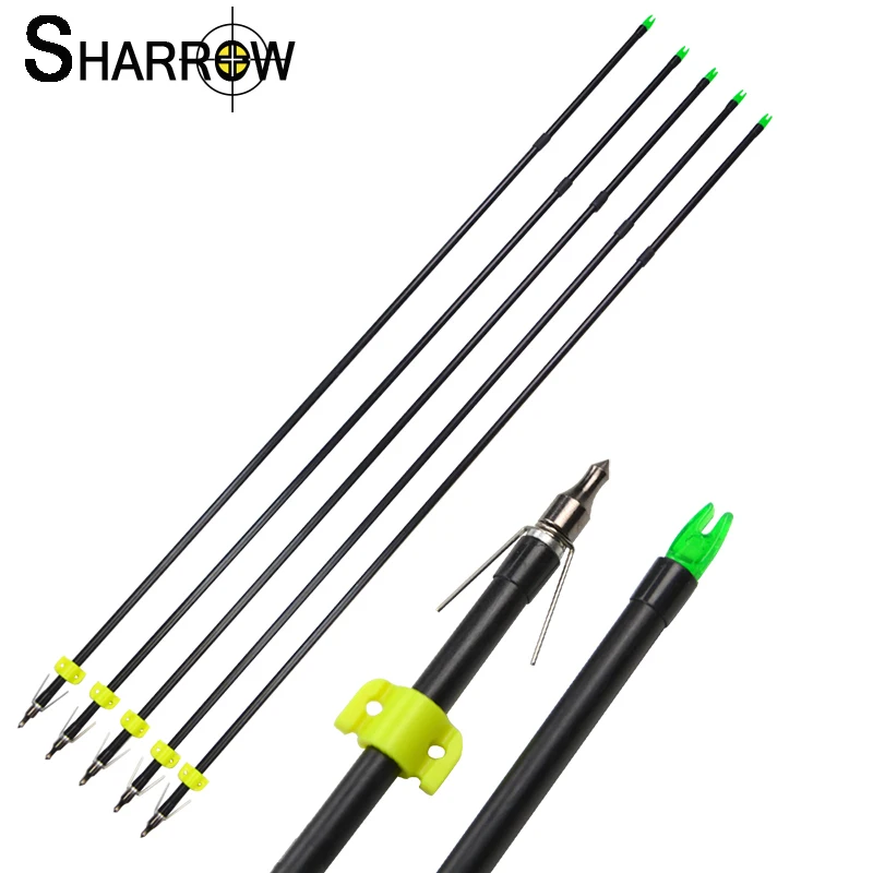 

Стрелы из стекловолокна для стрельбы из лука, 6 мм, 6/12 шт.