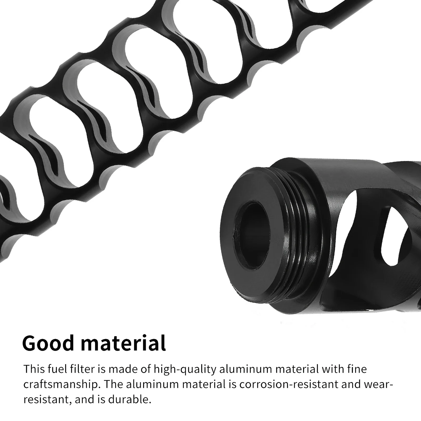 

6inch Solvent Fuel Filter Easy to Use Fuel Aluminum Filter Device Good Workmanship Car Accessories for Vehicles Cars Auto
