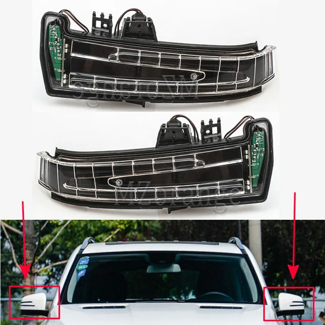 L and R Для w212 w221 W176 W204 светодиодный указатели поворота мигалка в зеркало индикаторная лампа для Mercedes-Benz W176 W221 W212 W204 W246 C204 X117 - Цвет: L and R