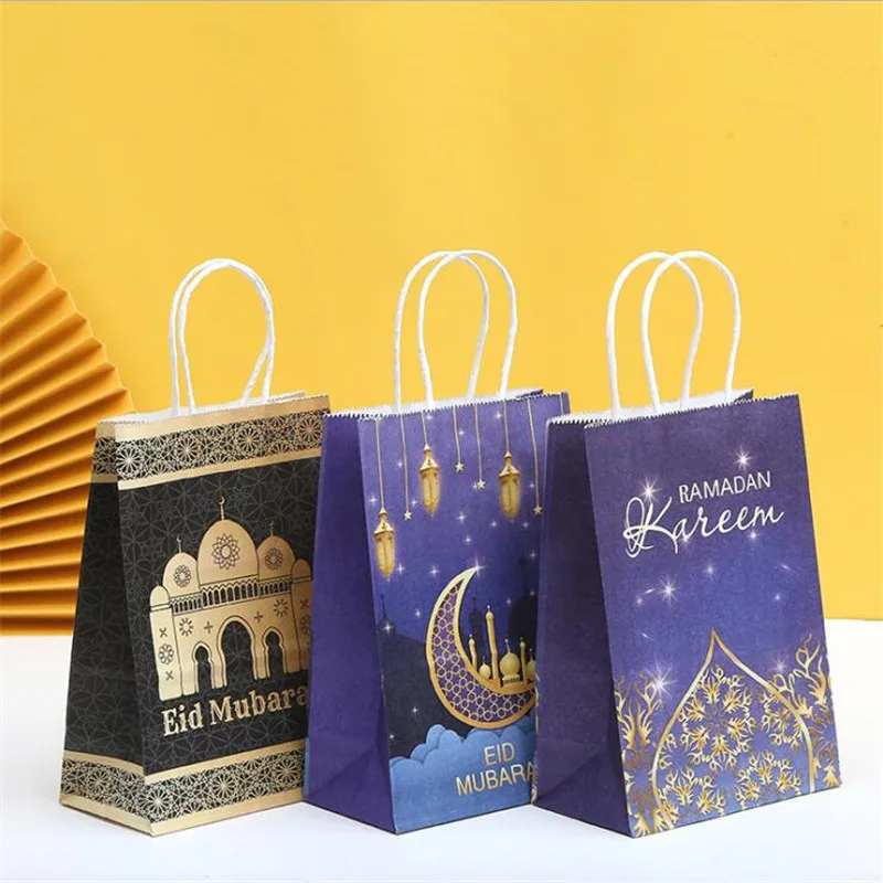 

1pcs Ramadan Mubarak Candy Bags Ramadan Decorations for Home Eid Mubarak Decor Gift Boxes Islam Muslim Ramadan Kareem Favor Bag