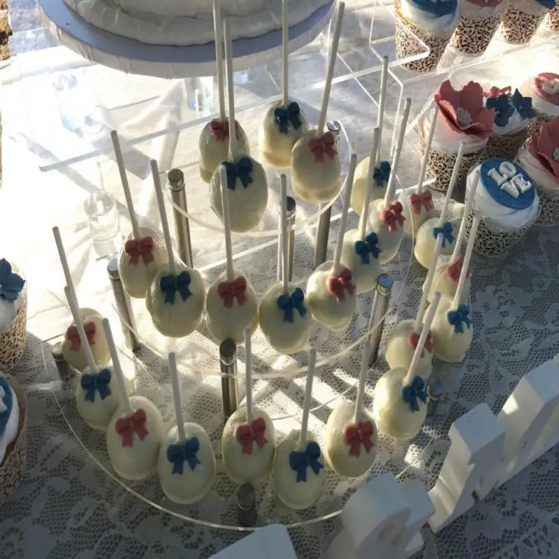 

Europe and America Three-layer Cake Stand Wedding Party Dessert Table Candy Fruit Plate Cake Self-help Display Home Table Decora