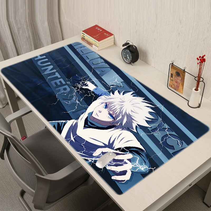 

Коврик для мыши Hunter X Hunter для девочек, компьютерный коврик для мыши с рисунком аниме, милые игровые аксессуары для ПК, Настольный коврик
