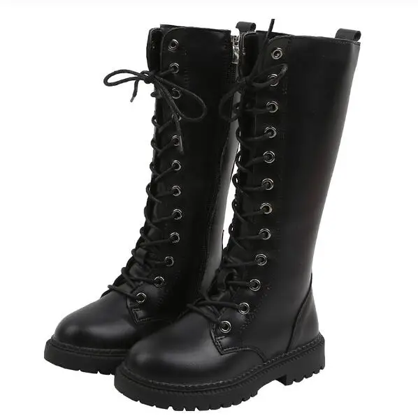 2020 кожаные ботинки для девочек обувь мальчиков осенне зимние Ботинки Martin детские