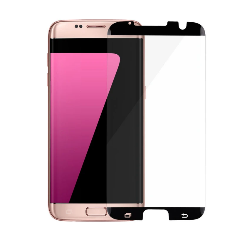 JGKK 3D Защитная пленка для экрана для samsung Galaxy S7 Edge чехол из закаленного стекла для samsung S7 Edge Galaxy S7 чехол из стекла - Цвет: Черный