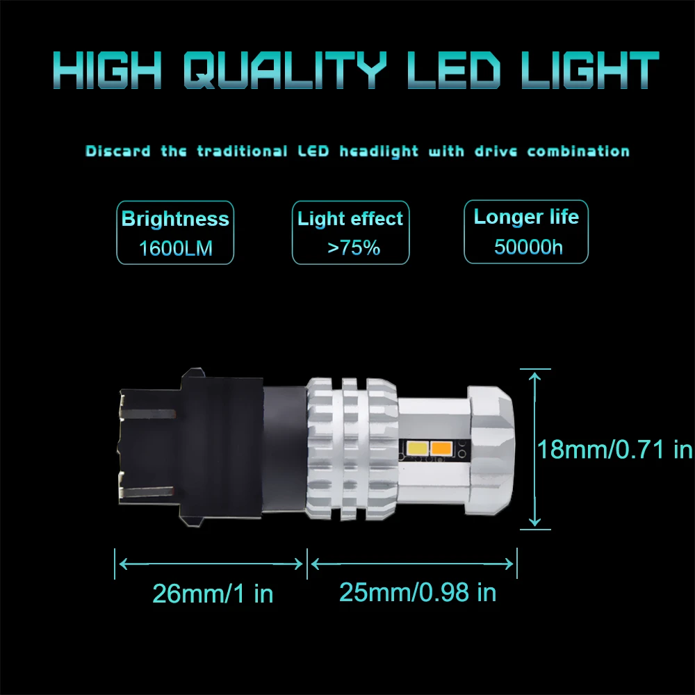 Комплект из 2 предметов новые 1157/BAY15D 3157 7443 Светодиодные лампы для стоп сигнала и