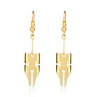 1 пара носков с рисунком из аниме Adventure Длинные висячие серьги Косплэй кисибэ Рохан металлические серьги капли ушные украшения вентиляторы подарок отаку реквизит