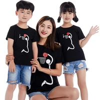 1pc 2020 pure cotton summer style printed t shirt fashion father mother kids clothes funny family look short sleeve tee shirt