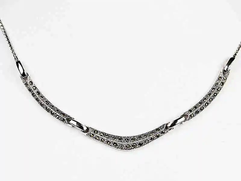 

Женское ожерелье из серебра 100% пробы, с подвеской