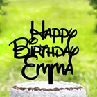 Персонализированное украшение для торта на день рождения, с ребенком, блестящий Топпер для торта, топпер для торта С Днем Рождения