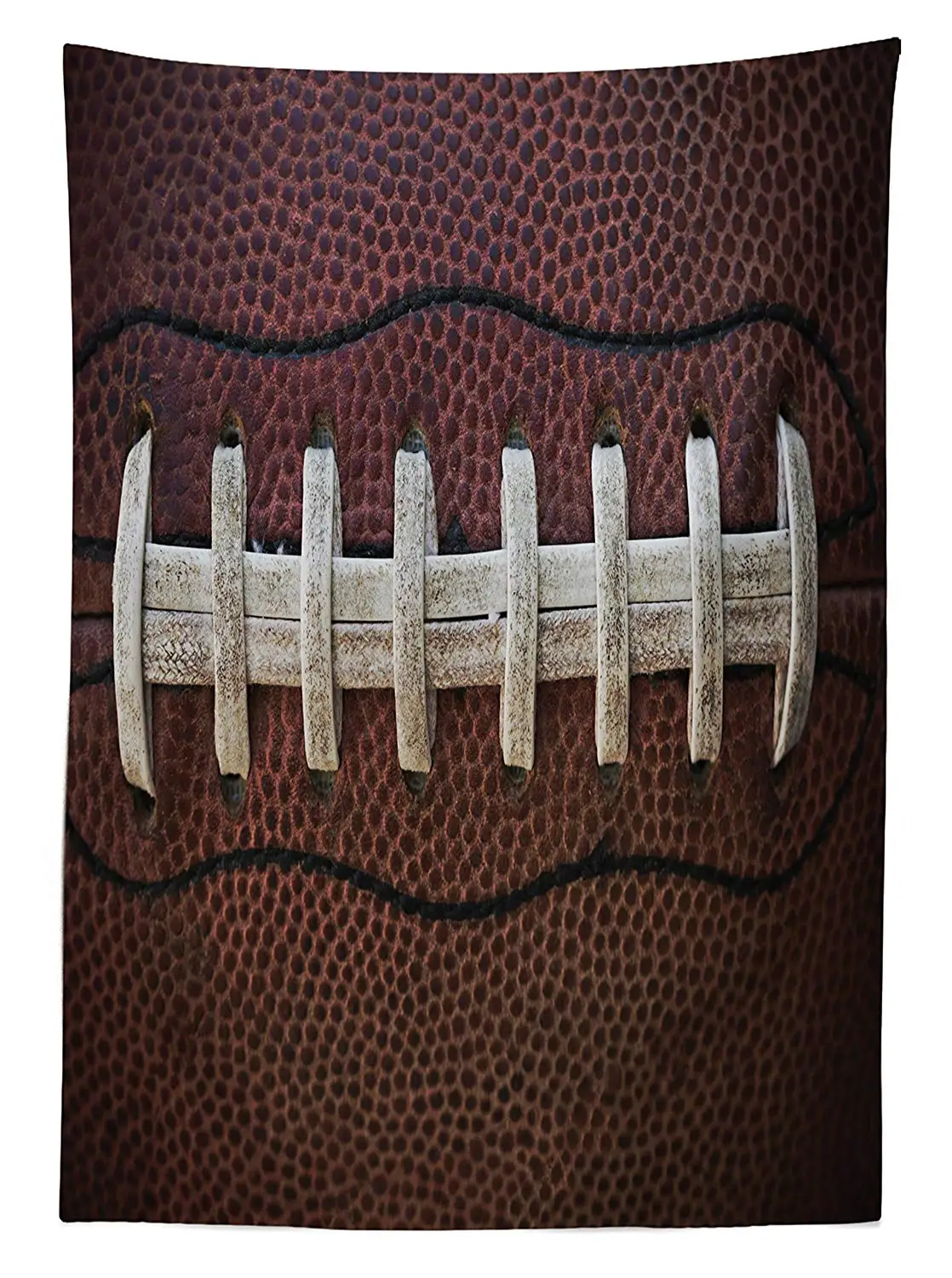 Спортивная скатерть для улицы американский футбол кожаные шнурки забавная