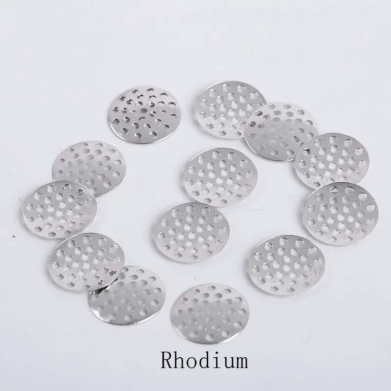 50 шт./лот броши на основе металлического диска оболочка Цветок Кабошон ободок