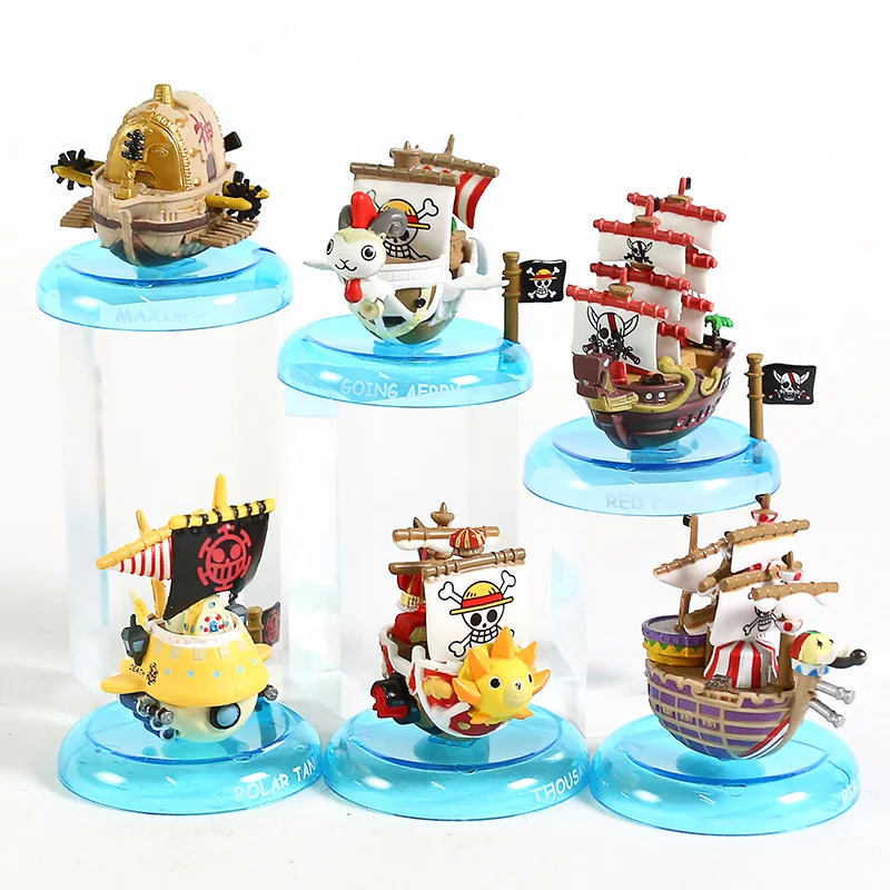 

Thousand Sunny Going Merry Polar Tang Reid Voss Big Top Yura Yura Pirate Ship Collection Figure Toys 6pcs/set