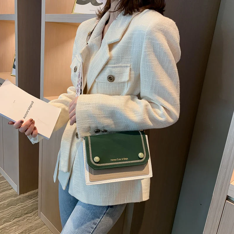 

Women Simple Small Square Bag Woman Messenger Shoulder Small Square Package Luxury Handbags Women Bags Designer