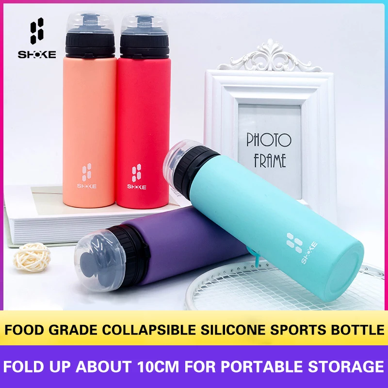 Спортивная бутылка для воды гидрофляжка путешествий открытый бега фитнес-чайник