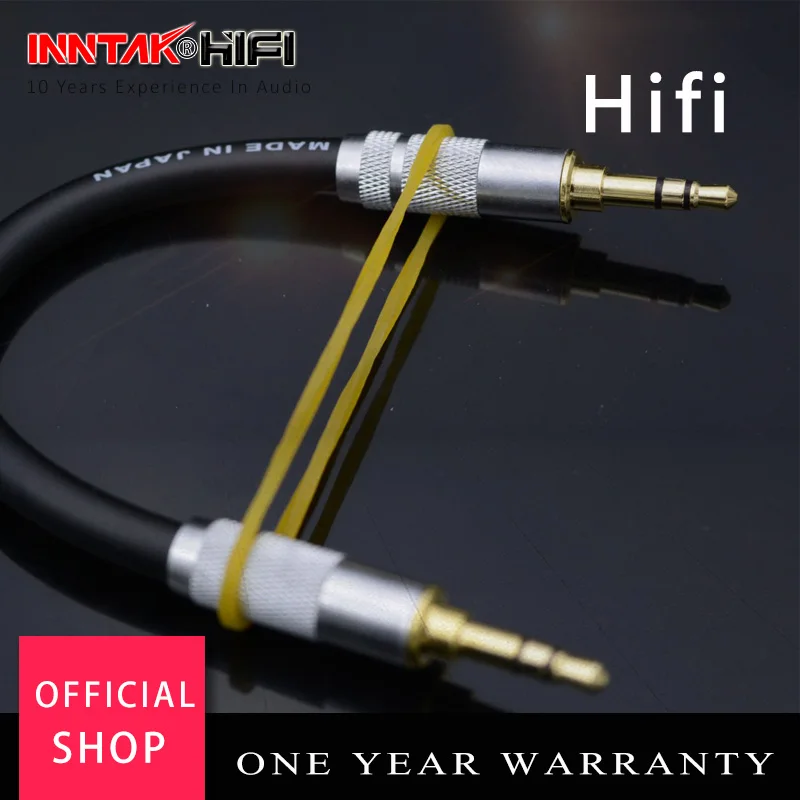 10 см 3 5 мм папа к мужчине 4N OFC аудио кабель для усилителя наушников|ofc audio cable|audio