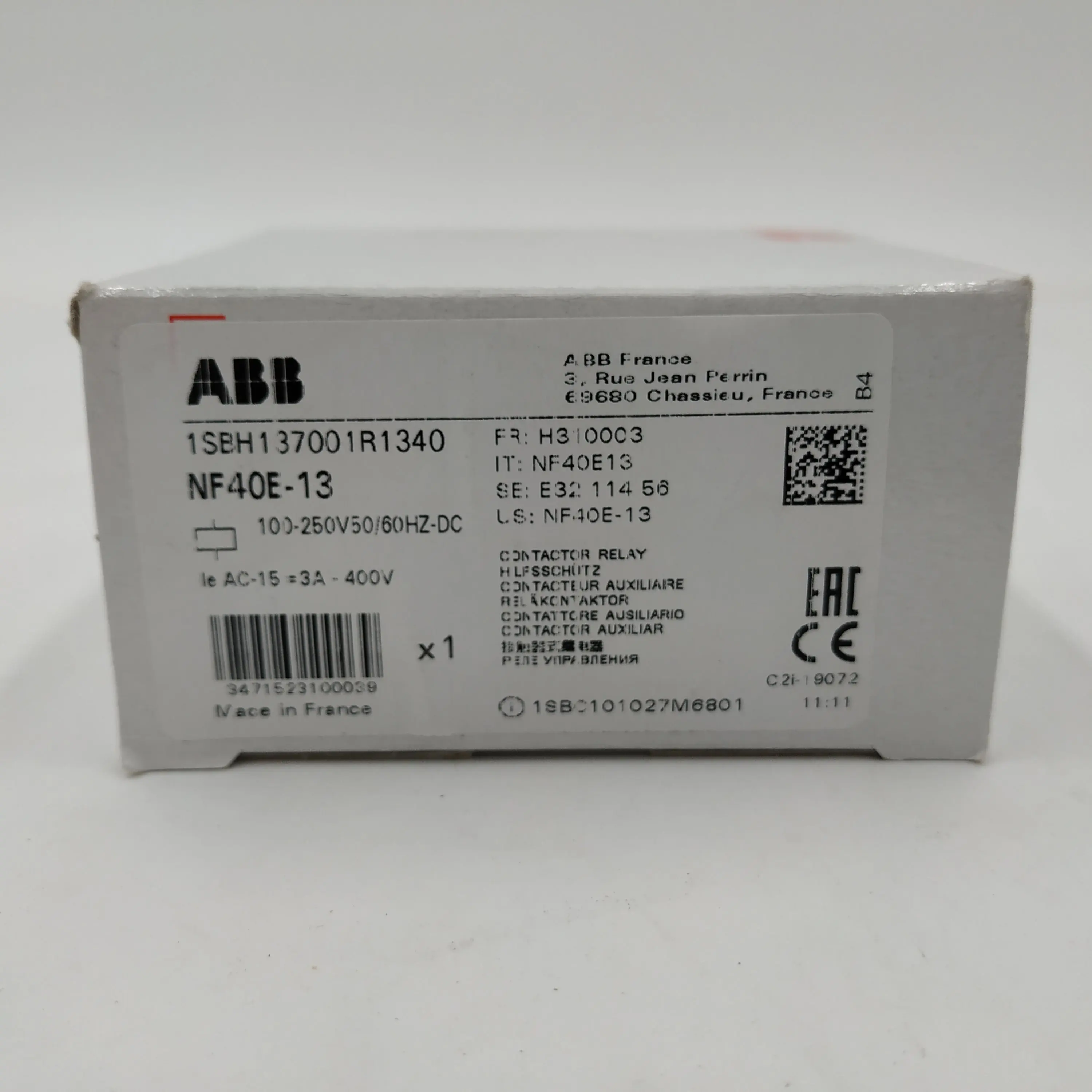 

original new Contactor Relay NF40E-13100-250V50/60HZ-DC 1SBH137001R1340 NF40E-13