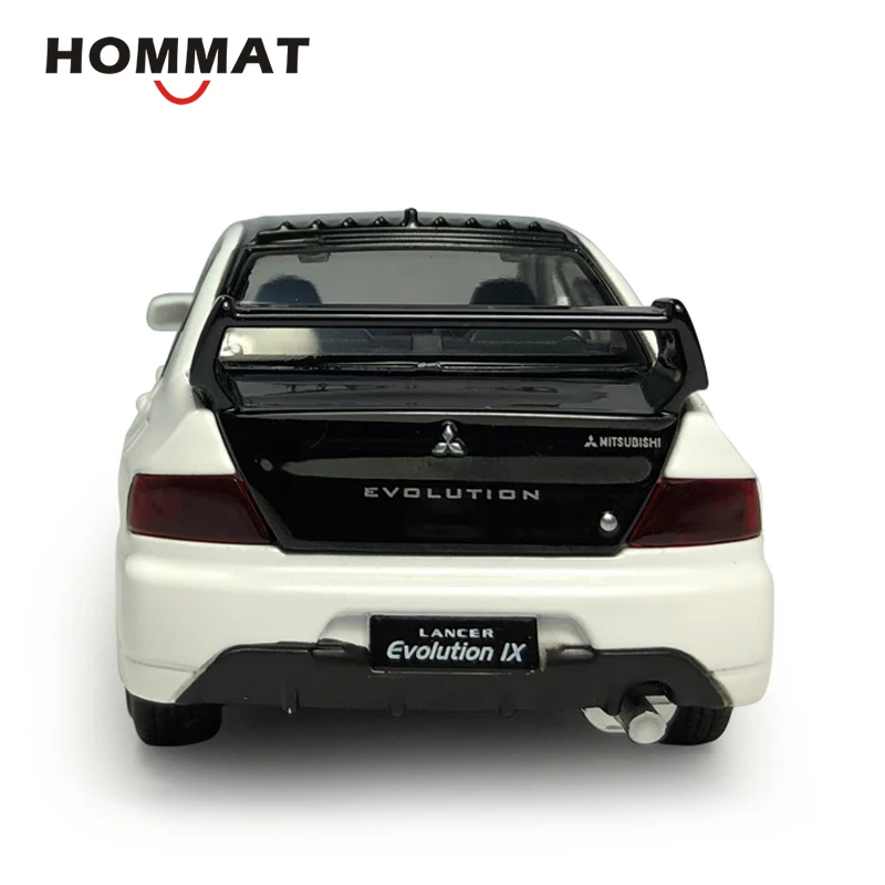HOMMAT 1:32 весы Mitsubish Lancer Evolution EVO IX модель автомобиля черная крыша литая под давлением