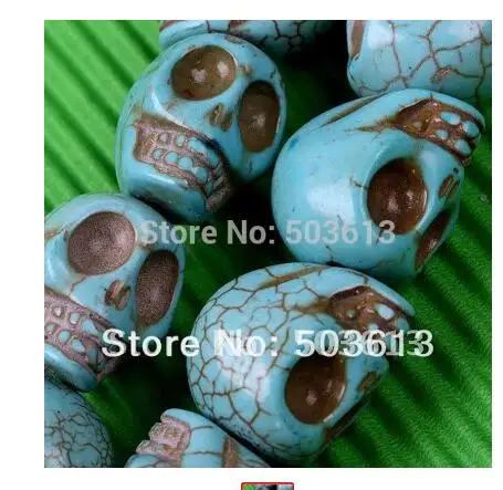 Модные черные бусины в форме черепа из камня Howlite diy резные подходят для