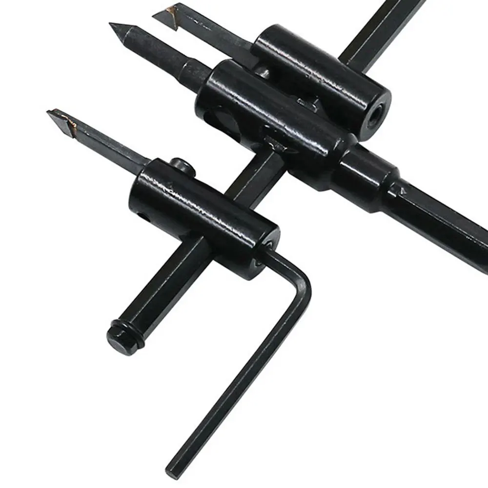 Circle Hole Saw Adjustable Drill Bit 120/200/300mm Cutter Kit Wood Cordless Bits Woodworking Tools | Инструменты