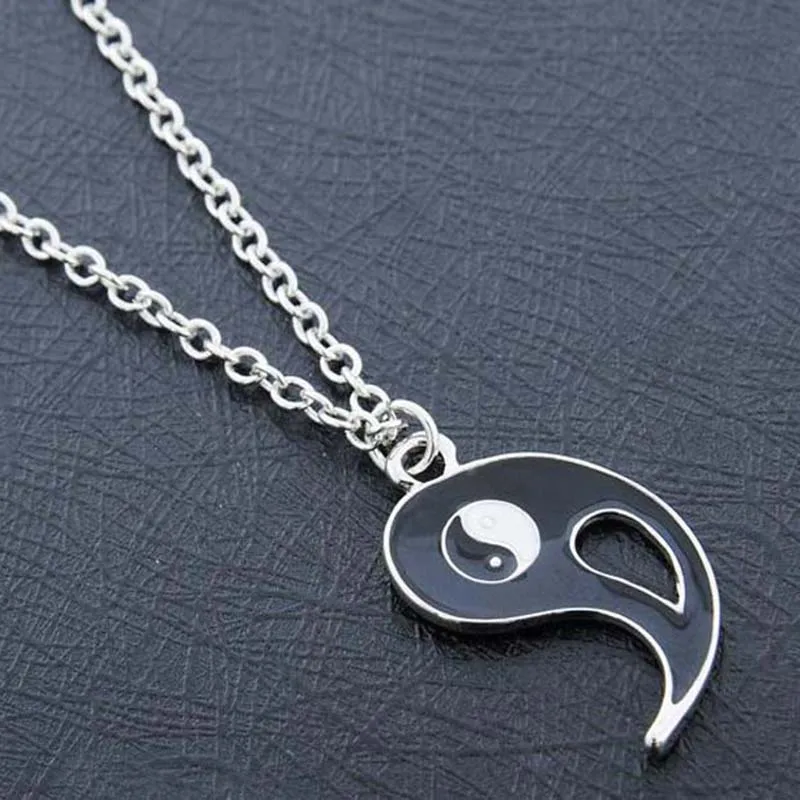 

Couples Pendant Necklace For Women Men Gift Korean Friendship Fashion Jewelry Accessories Best Friend Gossip Tai Chi Yin yang