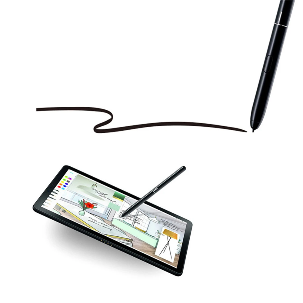 

Touch Screen Pen for Samsung Galaxy Tab S4 10.5 2018 SM-T830 SM-T835 T830 T835 Stylus Button Pencil Writing