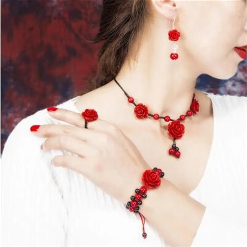 Ожерелье в национальном стиле цепь ключицы атмосферная Подвеска для женщин с