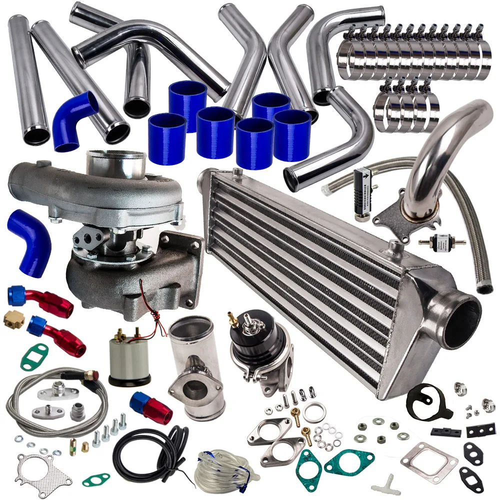 Комплект турбозарядного устройства T04E + отходное устройство интеркулер BOV для