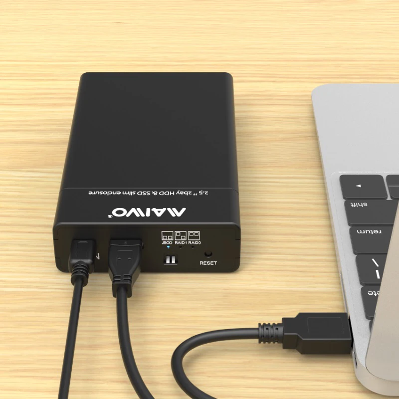 Maiwo K25682 2 Bay коробка для жесткого диска с 2,5 дюймов SATA/HDD/USB корпус от AliExpress WW