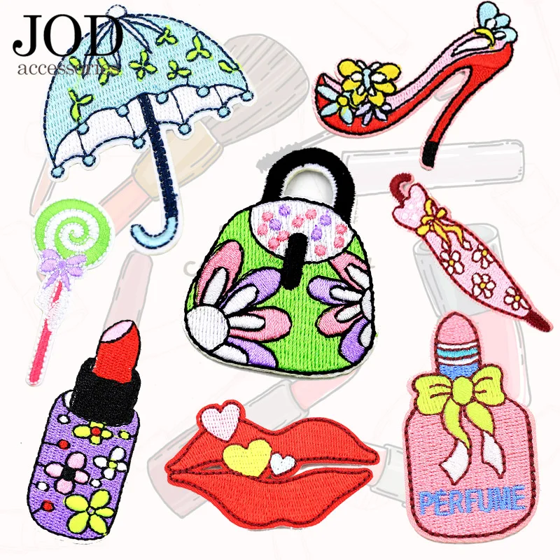 Детская одежда для девочек с вышивкой в полоску нашивки аппликация одежды значки