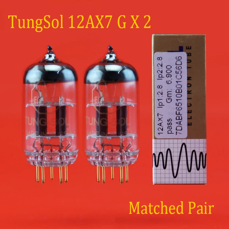 Новинка 2 шт. русский Tungsol 12AX7 (ECC83) золотые штыри вакуумная трубка клапан