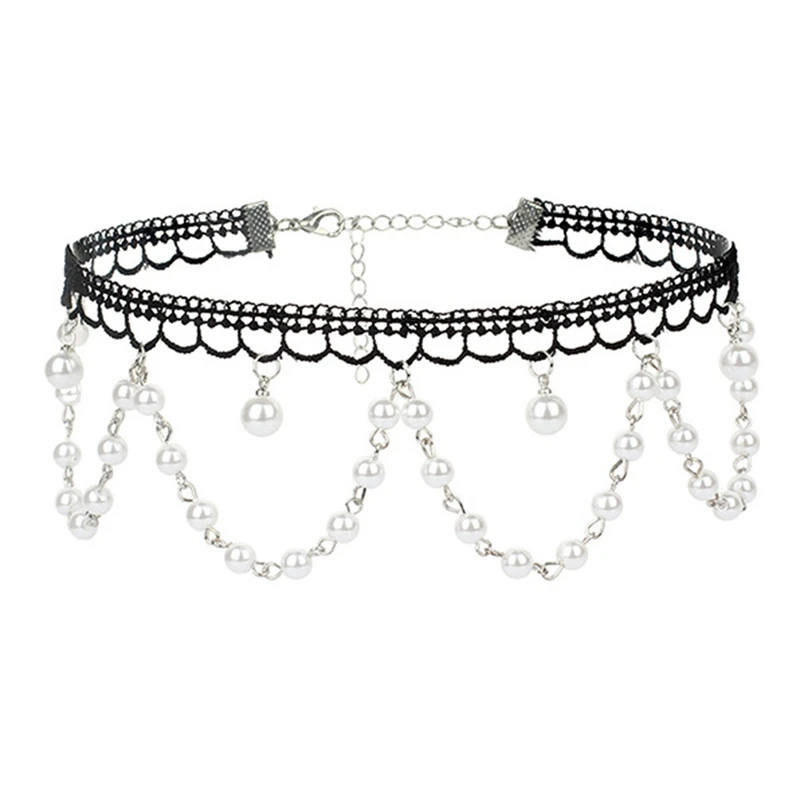 Ожерелье-чокер женское с искусственным жемчугом | Украшения и аксессуары