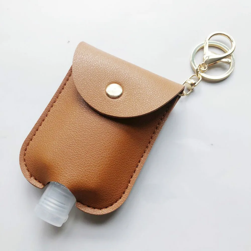 

Keychain Hand Sanitizer Holder Travel Bottle Refillable Containers 30ml Flip Cap Reusable Bottles With Keychain Carrier
