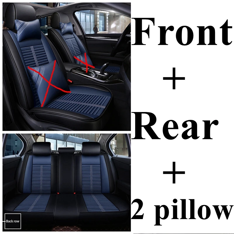 black blue comfort Автомобильный чехол для сиденья Volkswagen Passat b5 b6 b7 b8 polo Touareg golf 4 5 6 7 Bora Candy Magotan Sagitar Sportsvan Phideon gol - Название цвета: black blue comfort