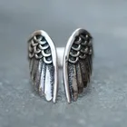 Кольцо с изменяемым размером мужское, винтажное твердосплавное кольцо с ангелами, классические ювелирные изделия, обручальное кольцо, подарок на день Святого Валентина