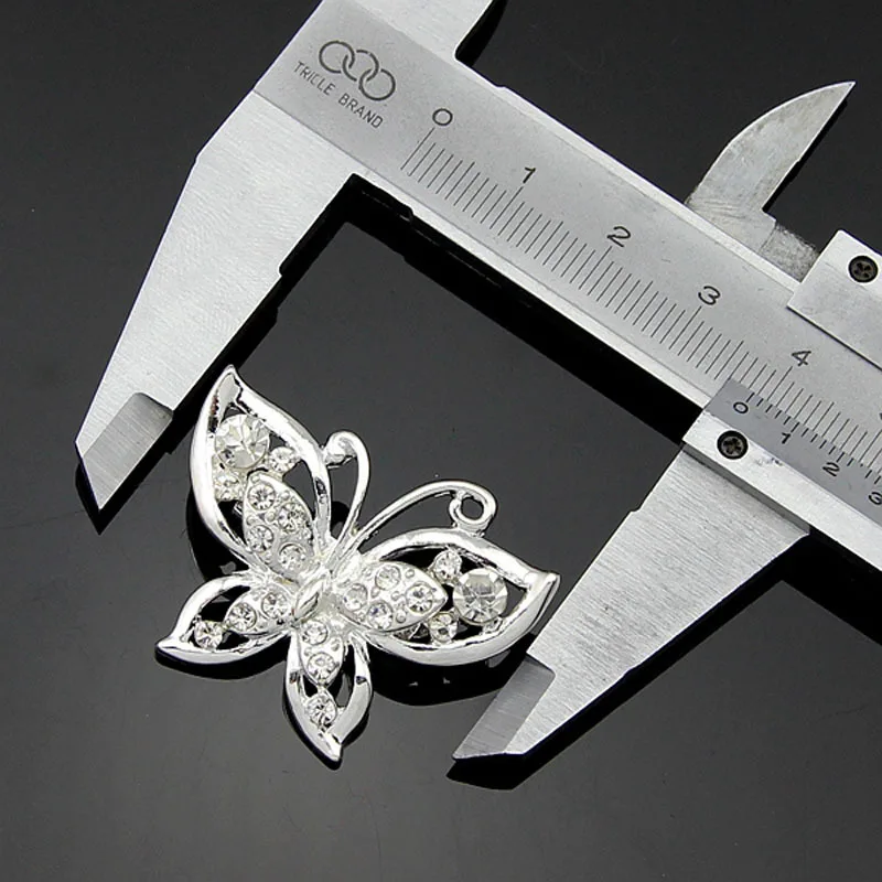 Женская Брошь в виде бабочки с кристаллами | Украшения и аксессуары